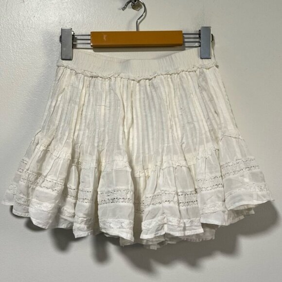 Sunday Best White Boho Eyelet Lace Skirt Size 0 - Picture 2 of 11